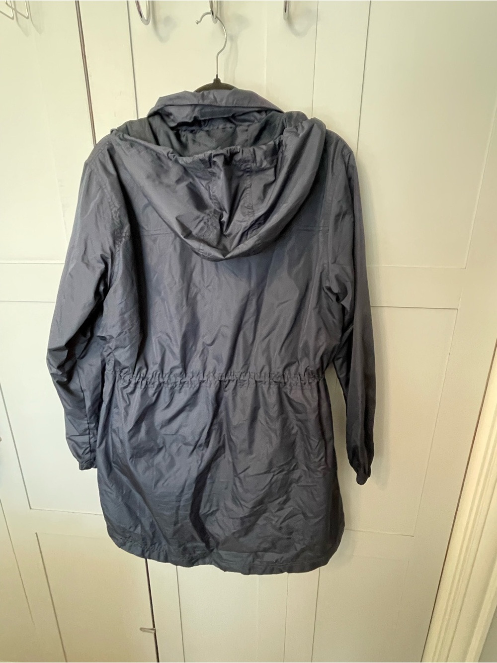 GAP Women's Hooded Utility Anorak Jacket in Navy Blue - Picture 5 of 9